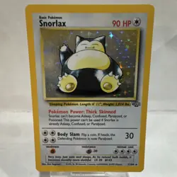Pokemon Snorlax Jungle Holo Rare 11/64 90 HP Basic 1999 The Pokemon Company - Image 1