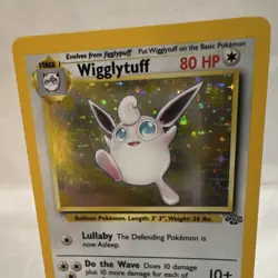 Pokemon Wigglytuff Jungle Holo Rare 16/64 80 HP Stage 1 Wizards of the Coast - Image 2