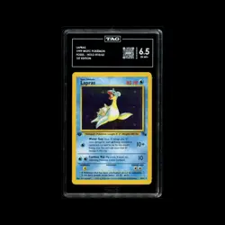 1999 WOTC Pokemon - Lapras 10/62 Fossil Holo - TAG 6.5 - Image 1