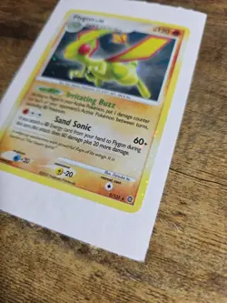 Pokemon TCG Flygon 5/132 Holo BLEED Swirls Holo Rare LP Beautiful With The Bleed - Image 2