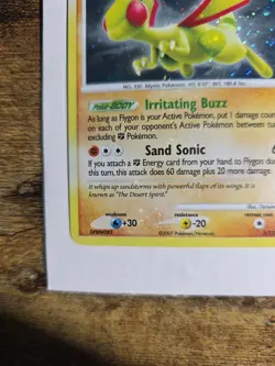 Pokemon TCG Flygon 5/132 Holo BLEED Swirls Holo Rare LP Beautiful With The Bleed - Image 4