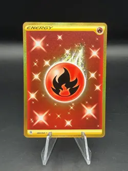 Pokemon 2022 Fusion Strike Fire Energy Secret Rare #284/264 - Image 1