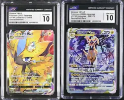SET 2 CGC 10 GEM MINT Japanese Pokemon 219/172 220/172 Zeraora VMAX&VSTAR S12a - Image 1