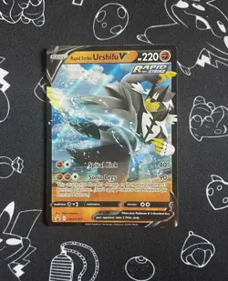 Pokemon TCG Rapid Strike Urshifu V SWSH107 Black Star Promo - Image 1