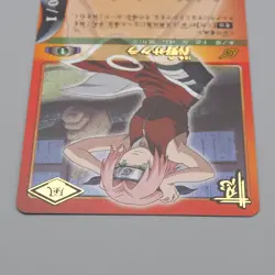 NARUTO CARD GAME Sakura Haruno Nin-87 Holo Rare Near MINT Japanese r227 - Image 3