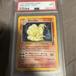 Pokemon TCG Ninetales- Holo Base Set 2 PSA Graded 9 WotC 2000 - Image 1