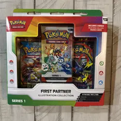 Pokemon TCG First Partner Illustration Collection Box Series 1 Sealed New - Image 1