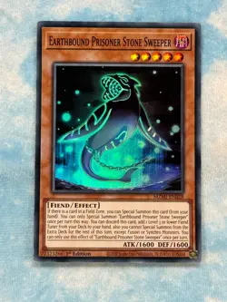 YUGIOH EARTHBOUND PRISONER STONE SWEEPER SUPER RARE NM MZMI-EN028 - Image 1