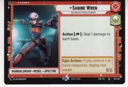 Star Wars Unlimited Card SOR14 - Sabine Wren - Image 1