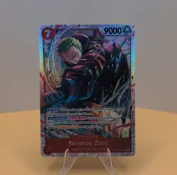 One Piece Card Game Roronoa Zoro EB04-007 Egghead Holo Character Card 9000 Power - Image 1