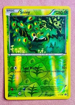 Snivy | 6/113 | BW Legendary Treasures | 2013 Pokemon Card | Reverse Holo | LP - Image 1