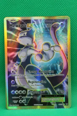 Mewtwo EX Full Art Ultra Rare Holo 103/108 Evolutions Pokemon Card - Image 1