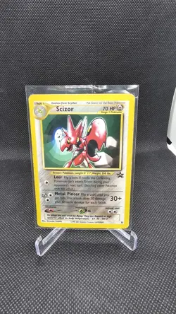 Scizor Pokemon Black Star Promo Card #33 Pokemon League 2001 - Image 1