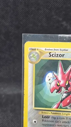 Scizor Pokemon Black Star Promo Card #33 Pokemon League 2001 - Image 2