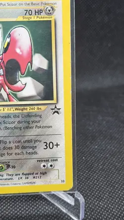 Scizor Pokemon Black Star Promo Card #33 Pokemon League 2001 - Image 4