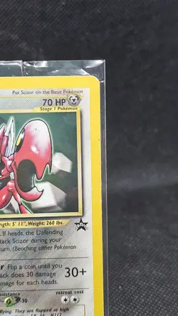Scizor Pokemon Black Star Promo Card #33 Pokemon League 2001 - Image 5