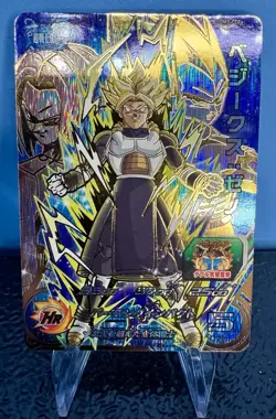 Played - Dragon Ball Heroes card Vegeks Vegeta Trunks UGM3-CCP6 CP Holo Japanese - Image 1