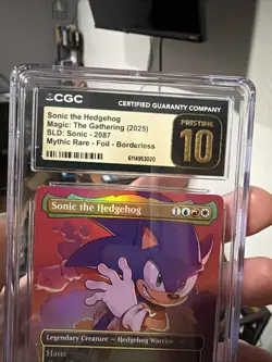 MTG Sonic the Hedgehog Mythic Foil CGC PRISTINE 10 Pop 3 🔥 - Image 5