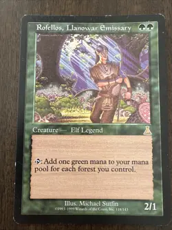 MTG - Rofellos, Llanowar Emissary - Urza’s Destiny - NM - Image 1