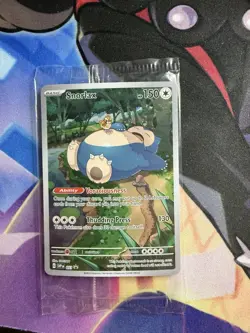 Pokemon Snorlax 051 Scarlet & Violet 151 ETB Promo Rare Illustration Card Sealed - Image 3