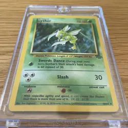 Scyther 10/64 Holo Rare Jungle Set Pokemon Card 1999 Near Mint Hard Cased - Image 1