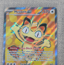 Pokemon Meowth ex ME03 Perfect Order Rare Holo Full Art EX #107/088 TCG Card - Image 1