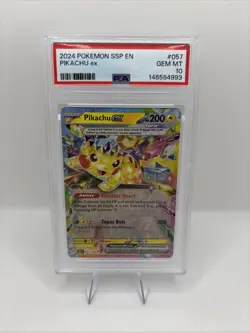 2024 Pokemon Pikachu Ex 057/191 PSA 10 - Image 1