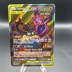 Pokemon Naganadel & Guzzlord GX 223/236 Sm-Cosmic Eclipse Ultra Rare Full Art M - Image 1