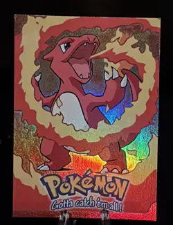 1999 Topps Pokemon the First Movie Rainbow Foil E5 #05 Charmeleon Blue Logo - Image 1
