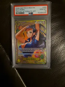 PSA 10 Nico Robin EB03-055 SP SR English ONE PIECE Card Heroines Edition! 🔥 - Image 1
