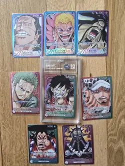 One Piece TCG ROMANCE DAWN OP01 COMPLETE MASTERSET JPN Incl. all Alt Arts/Manga - Image 1