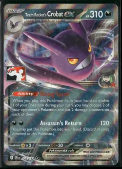 Prize Pack Series Cards #122/182 Team Rocket's Crobat ex - Image 1