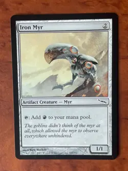Iron Myr MTG Magic the Gathering Card NM Near Mint MRD - Image 1