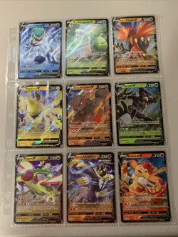 Pokemon TCG Modern Full Art Holo Rare V Lot of 9 Cards NM - Image 1