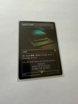 MTG Balin’s Tomb Ancient Tomb LTC 0357 Foil LOTR Commander NM Magic Card - Image 1