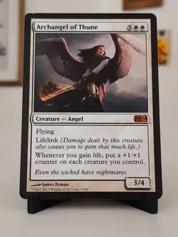 MTG Archangel of Thune #5 Non-Foil Mythic Core Set 2014 lightly Played - Image 1