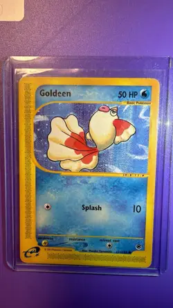 Pokemon Goldeen 111/165 Expedition Base Set 50 HP Common Regular 2002 Card - Image 1