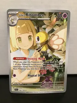 Lillie's Ribombee 164/159 Pokemon Journey Together Holo Illustration Rare - Image 1