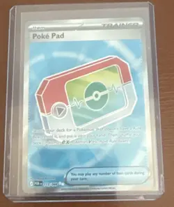 2026 Pokemon Perfect Order - POKE PAD - Full Art Rare Trainer Item Card #113/88 - Image 1