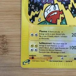 Pokemon Electrode 36/144 Skyridge Reverse Holo LP to NM E-Reader Rare 2003 - Image 5