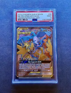 PSA 9 2019 Pokemon Sun & Moon Moltres Zapdos Articuno Hidden Fates - Image 1