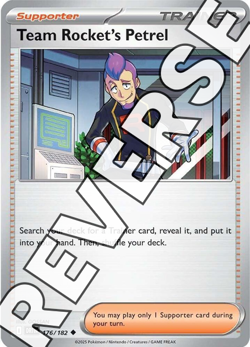Team Rocket's Petrel 176/182 Sv10: Destined Rivals Reverse Holo - Pokemon TCG - Image 1