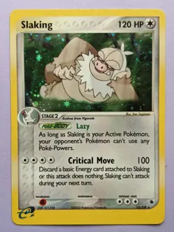 SLAKING 12/109 LP RUBY & SAPPHIRE Rare Pokemon Holo - Image 1