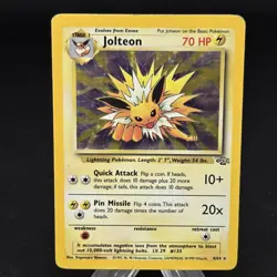 Pokemon TCG Jolteon Jungle 4/64 Holo Unlimited Holo Rare (MP) - Image 1