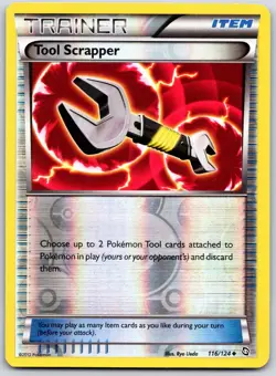 POKEMON DRAGONS EXALTED TOOL SCRAPPER 116/124 UNCOMMON REVERSE HOLO LP - Image 1