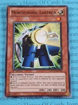 Morphtronic Lantron EXVC-EN010 Common Yu-Gi-Oh Card English 1st Edition New - Image 1