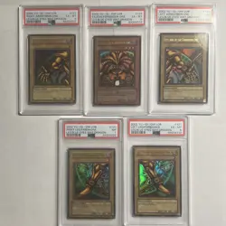Yugioh 2002 Exodia the Forbidden One LOB 120-124 Complete Set PSA 7 PSA 6 - Image 1