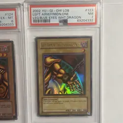 Yugioh 2002 Exodia the Forbidden One LOB 120-124 Complete Set PSA 7 PSA 6 - Image 3