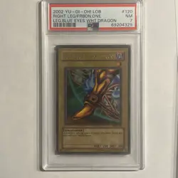 Yugioh 2002 Exodia the Forbidden One LOB 120-124 Complete Set PSA 7 PSA 6 - Image 5