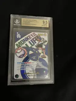 2025 One Piece LA Dodgers Monkey.D.Luffy Promo Leader EB02-010 BGS 9.5 - Image 2